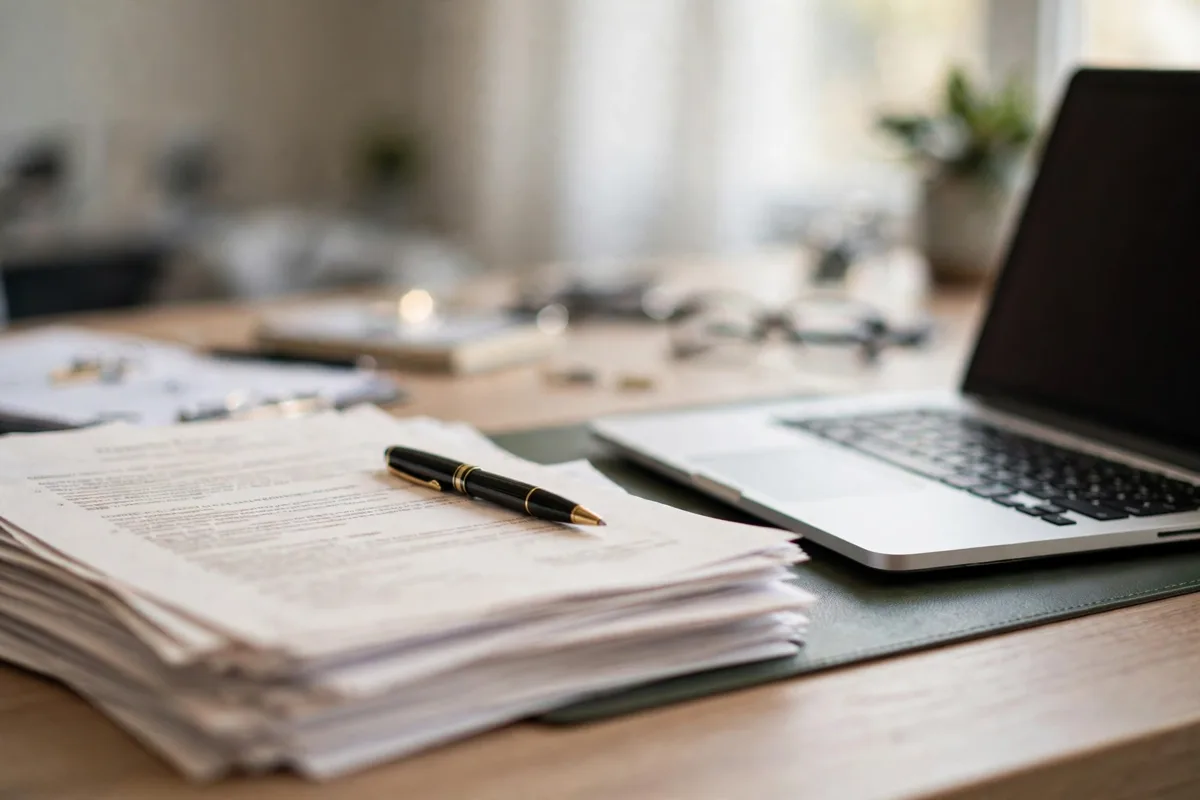 what is an LLC explained with business documents and a laptop on a desk
