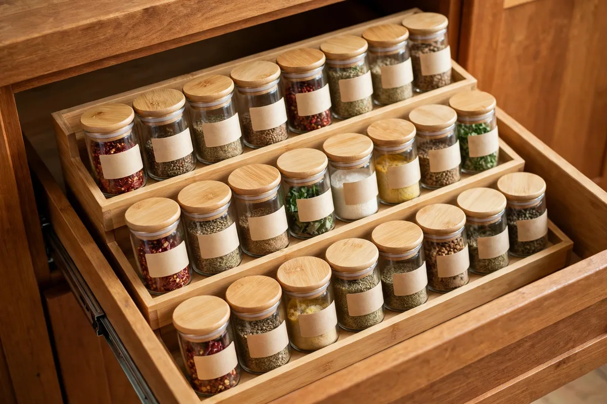 Drawer Spice Rack: How to Organize Spices in a Drawer